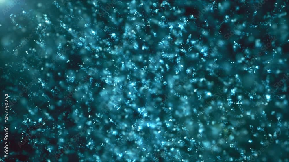 abstract blue fireflies move and leave a trail. animation background abstract blue fireflies move and leave a trail. animation background