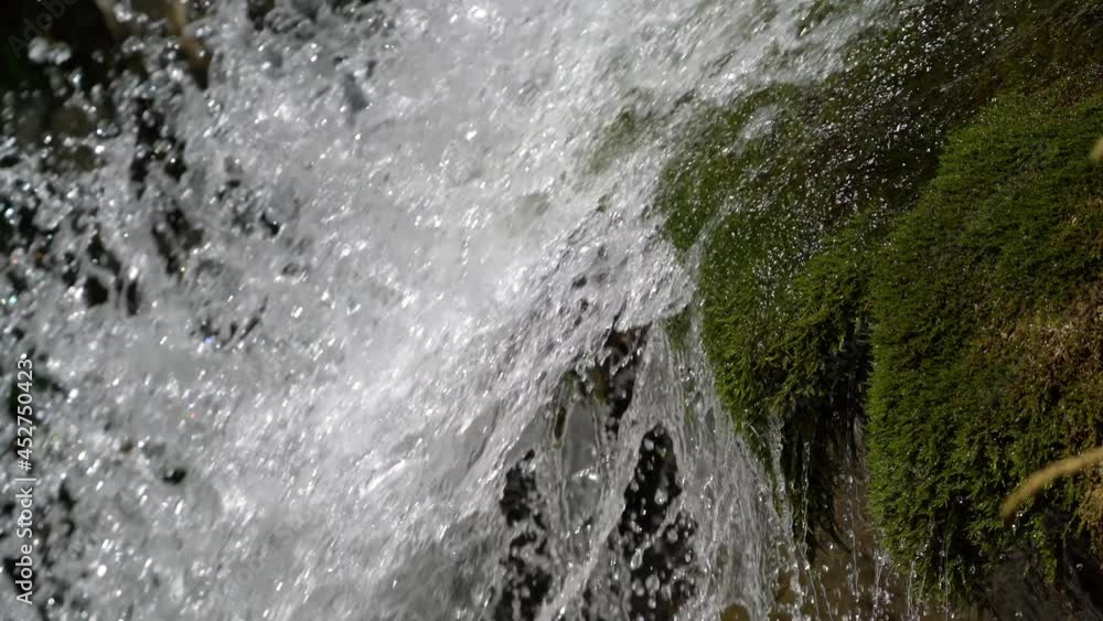 Stream Waterfall on mountain river - (4K) Stream Waterfall on mountain river - (4K)