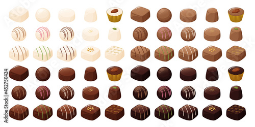 チョコレートのイラスト素材セット