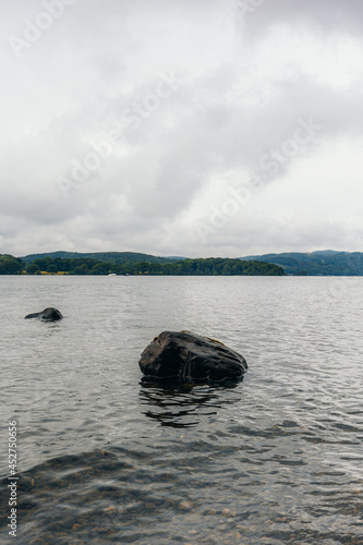 rocks in the lake