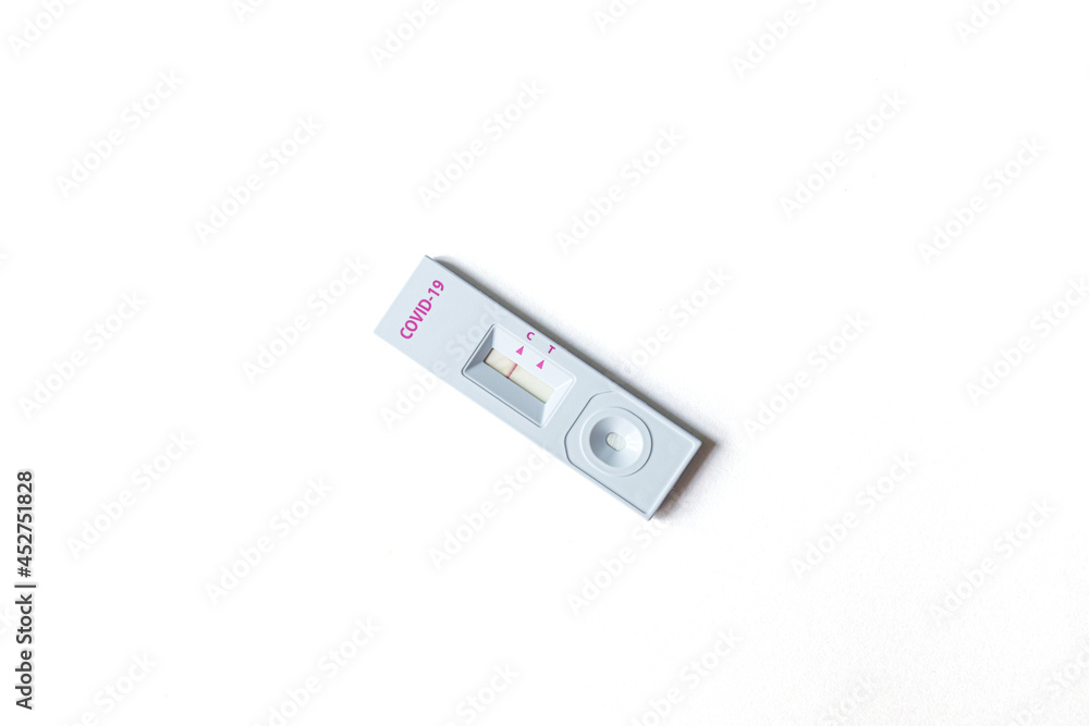 A Negative Result for COVID-19 with test kit for viral disease COVID-19 2019-nCoV. Lab card kit test for coronavirus SARS-CoV-2 virus. Fast test COVID-19. Pandemic infectious concept A Negative Result for COVID-19 with test kit for viral disease COVID-19 2019-nCoV. Lab card kit test for coronavirus SARS-CoV-2 virus. Fast test COVID-19. Pandemic infectious concept