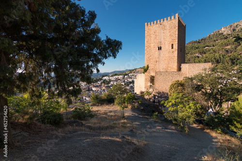 stone tower in an andalusian village