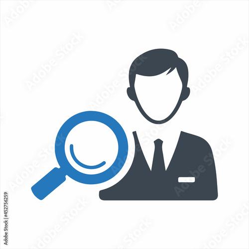 Find candidates icon. Vector and glyph