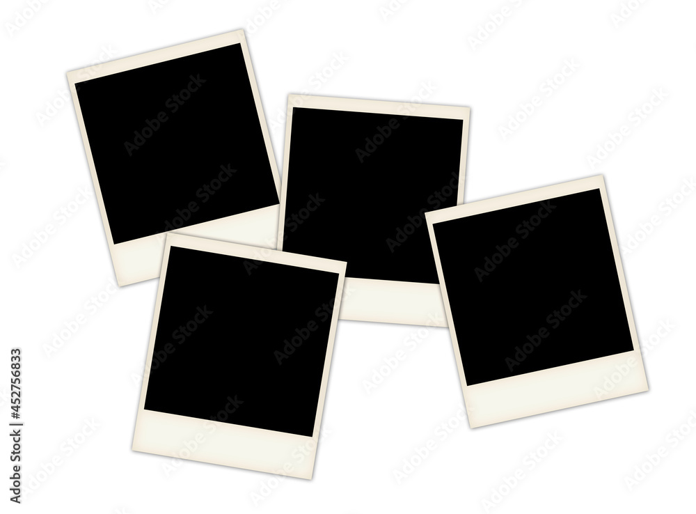 four photo slides on white four photo slides on white
