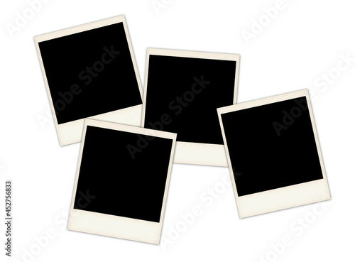 four photo slides on white
