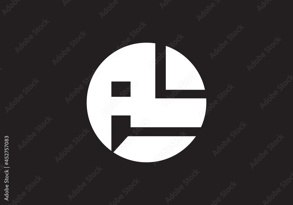 AL letter creative modern logo design vector image AL letter creative modern logo design vector image