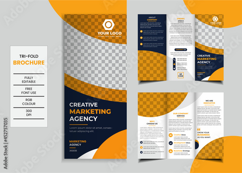 Creative  & Clean Tri-Flod Brochure Design