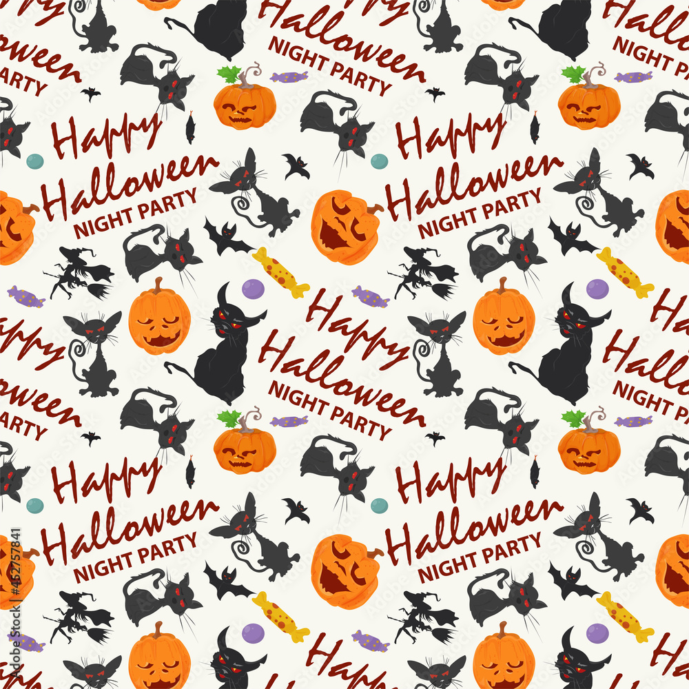 seamless pattern 10 for the Halloween holiday the background is isolated seamless pattern 10 for the Halloween holiday the background is isolated