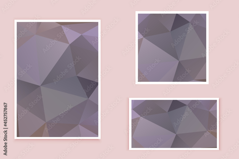 Fototapeta premium abstract textured polygonal background vector. Blurry triangle design. The pattern can be used for the background.