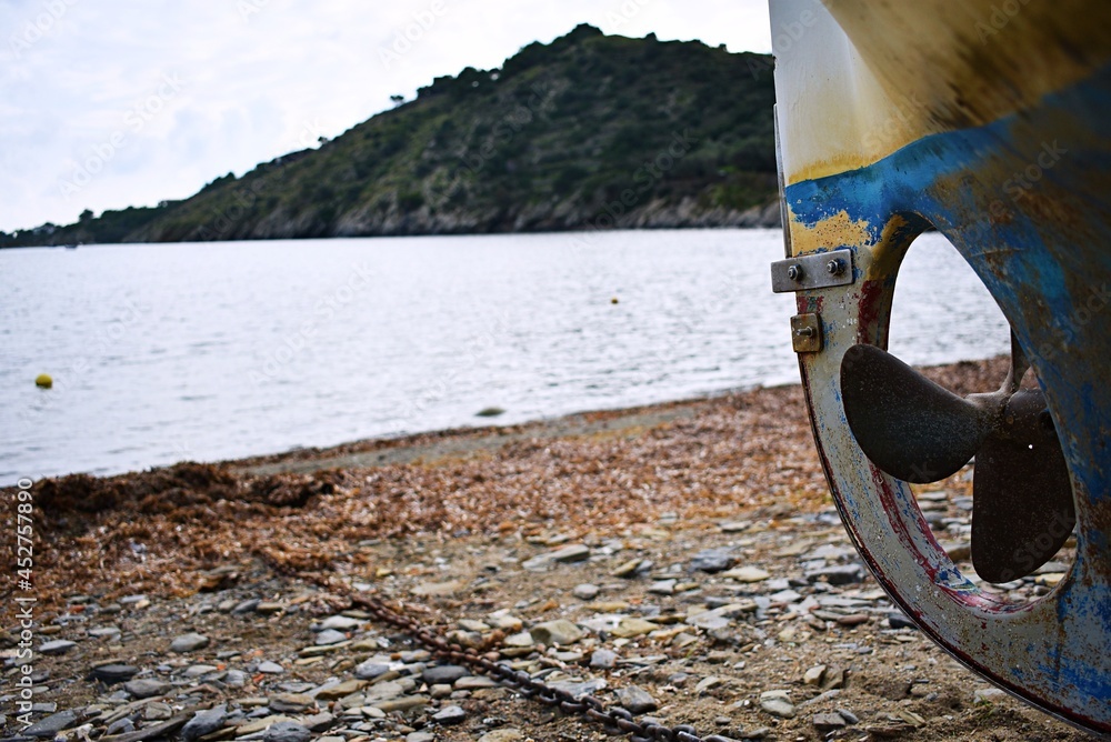 Fototapeta premium Boat on the sea