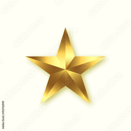 Gold Star Vector shiny gold star Design element