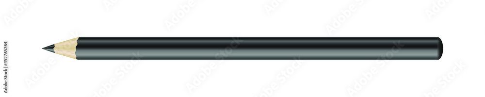 realistic black pencil on white background realistic black pencil on white background