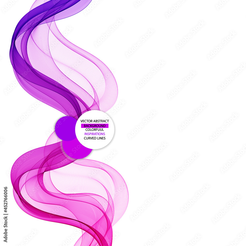 Purple wave.  layout for presentation, advertising template. Abstract decor element. eps 10