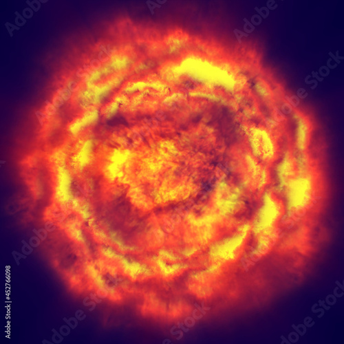 fire ball explosion in space