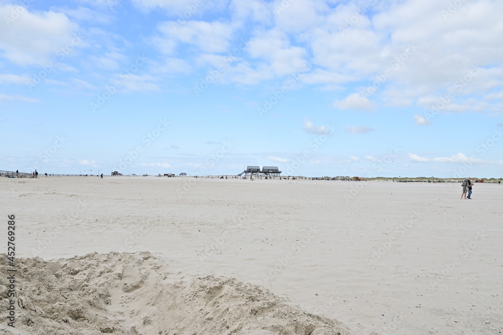 St. Peter-Ording - Küste, Wattenmeer Strand und Pfahlbauten