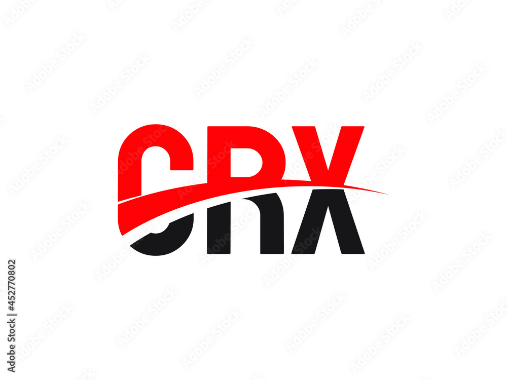 CRX Letter Initial Logo Design Vector Illustration