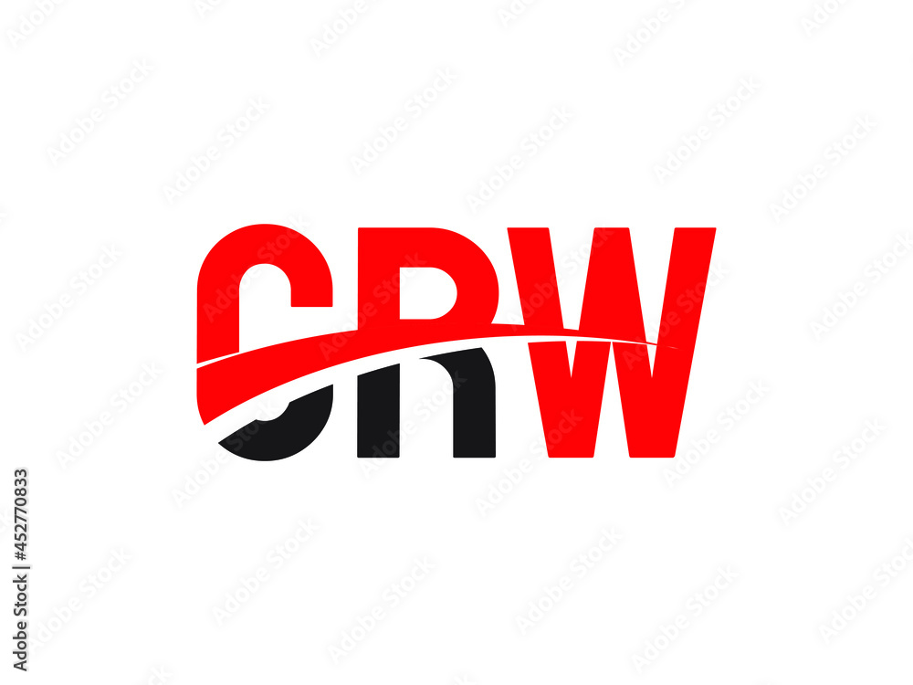CRW Letter Initial Logo Design Vector Illustration CRW Letter Initial Logo Design Vector Illustration