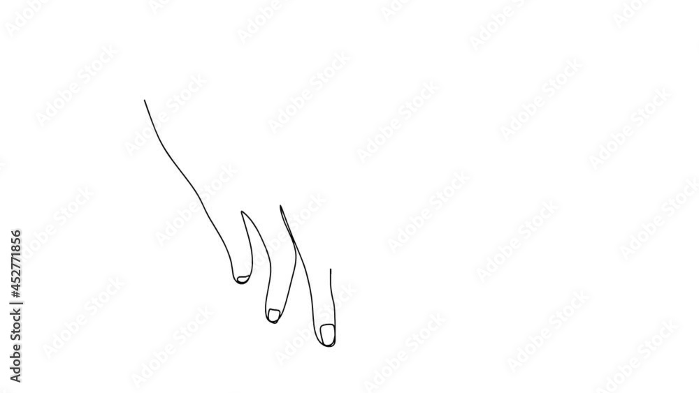 Hands line Hands line