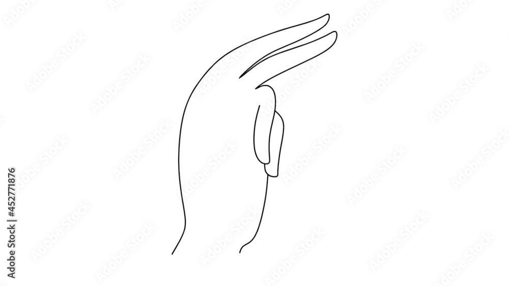 Hands line Hands line