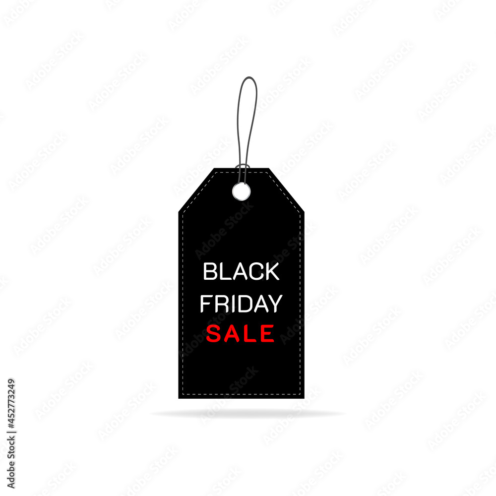 Black Friday Sale Label Vector Illustration