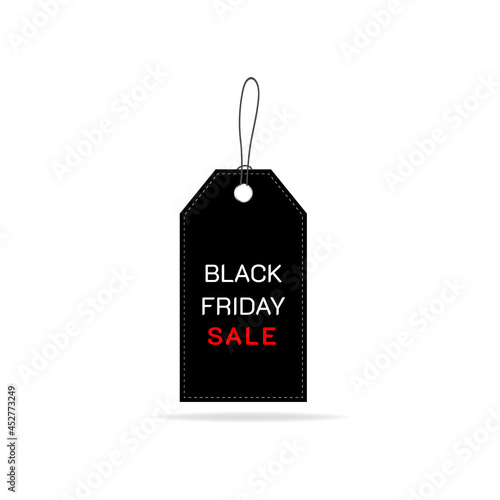 Obraz na płótnie Black Friday Sale Label Vector Illustration w salonie