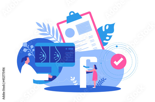 Women health mammogram doctor screening concept
