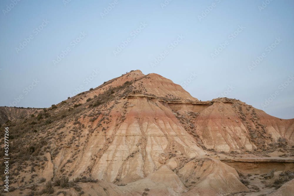 Fototapeta premium Bardenas Reales desert at sunset