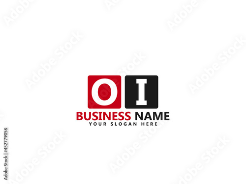 OI O&I Letter Type Logo, Creative oi Logo icon design photo