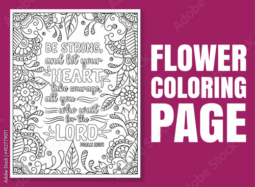 Bible Verse Coloring Pages, Christian religious typography coloring page for children and adults. Bible Verse Coloring Pages Inspiration Quotes.