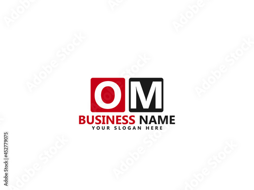 OM O&M Letter Type Logo, Creative om Logo icon design