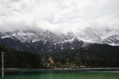 Eibsee lake in Garmisch-Partenkirchen, Bavaria, Germany