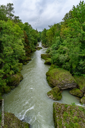 canyon erlaufschlucht near poeggstall in lower austria photo