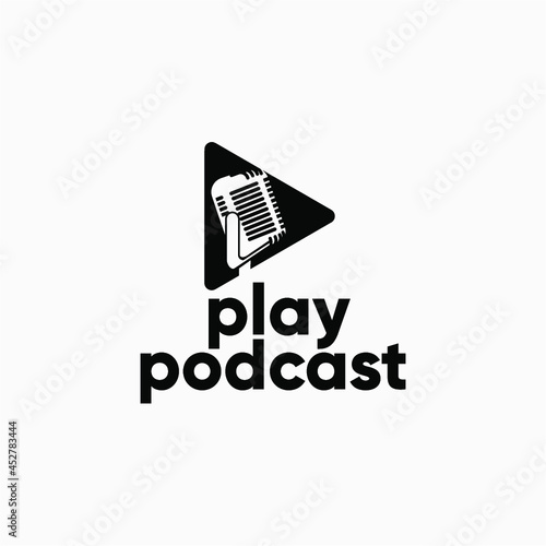 Play Podcast Logo Vector image