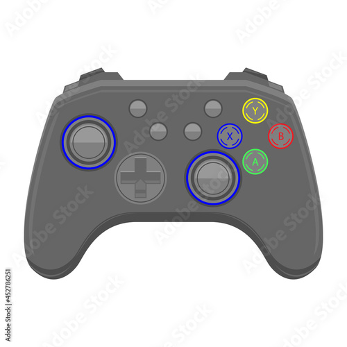 Modern Gamepad. Keypad Icon. Joystick for Gaming. Videogame Controller. Play Console Concept.