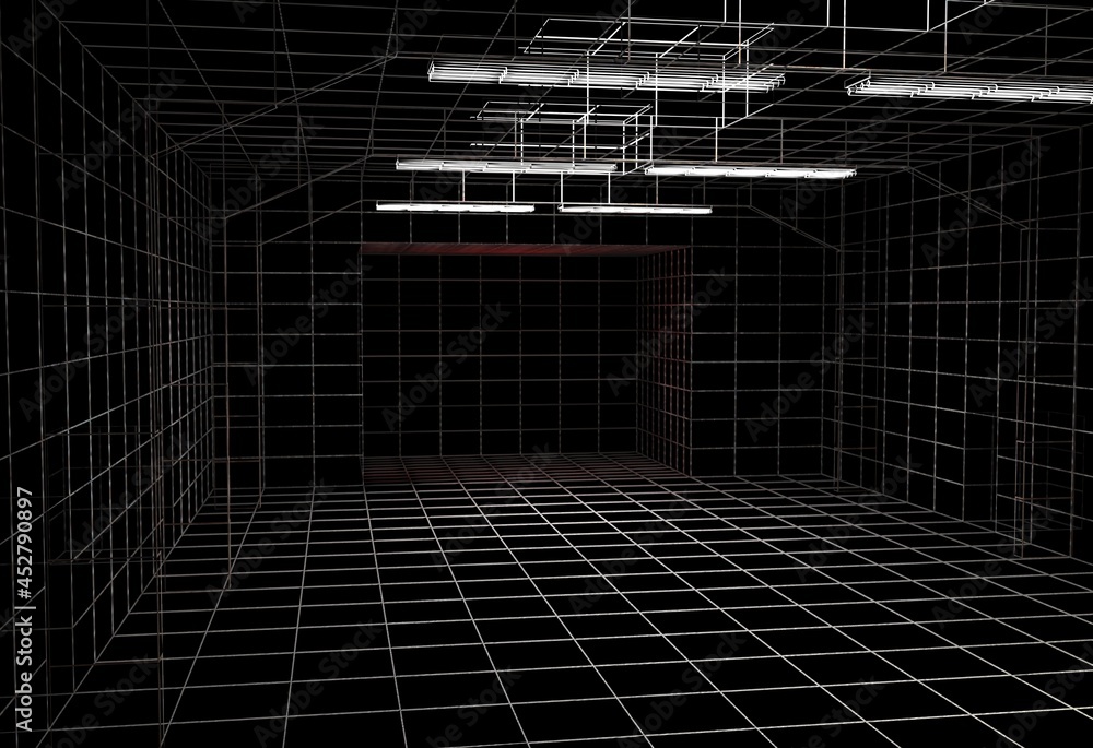 Obraz premium Abstract architecture background. 3d rendering