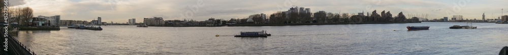 River Thames, London, panorama