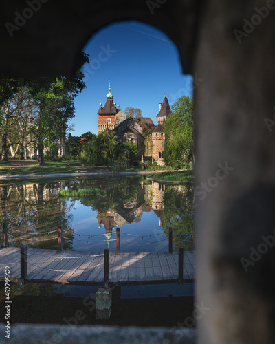 View on Vajdahunyad castle ...