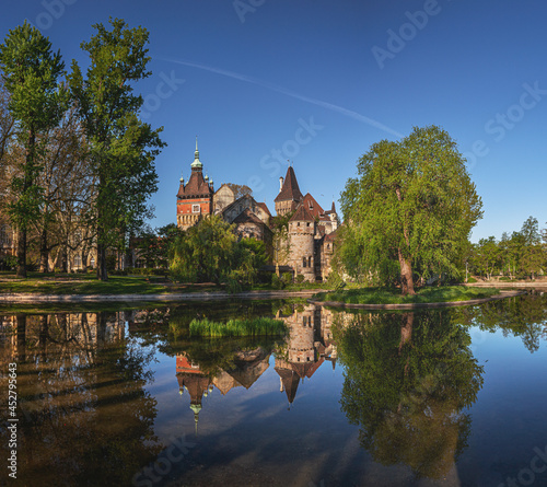 View on Vajdahunyad castle ...