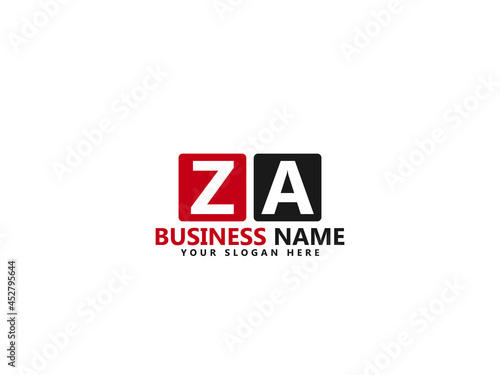 ZA Z&A Letter Type Logo Image, za Logo Letter Vector Stock photo