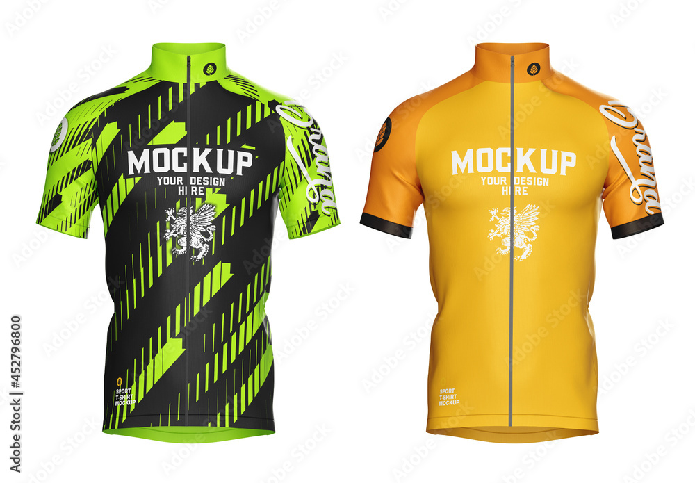 Cycling Jersey Mockup Stock Template | Adobe Stock