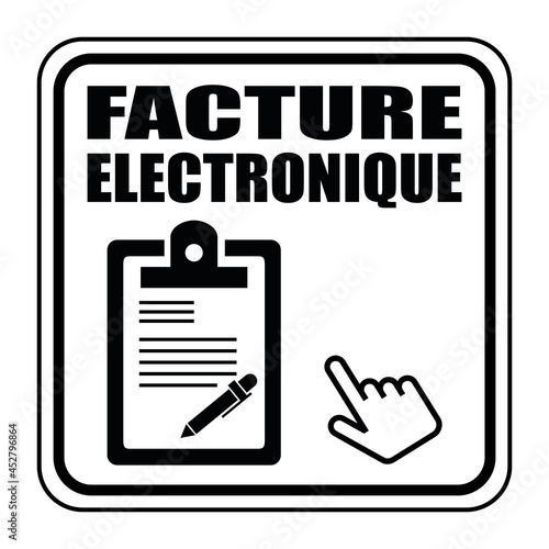 Logo facture électronique.