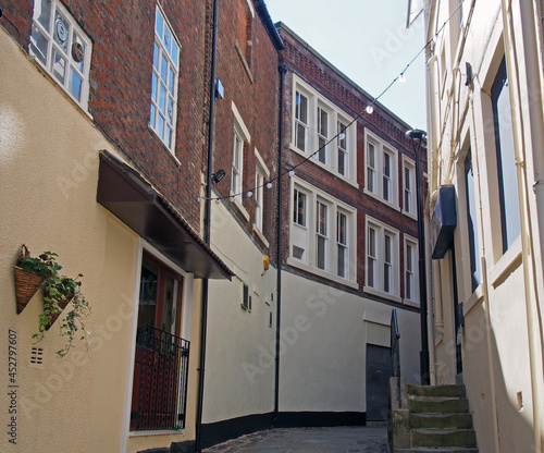 view of the the historic butts avenue in rochdale greater manchester