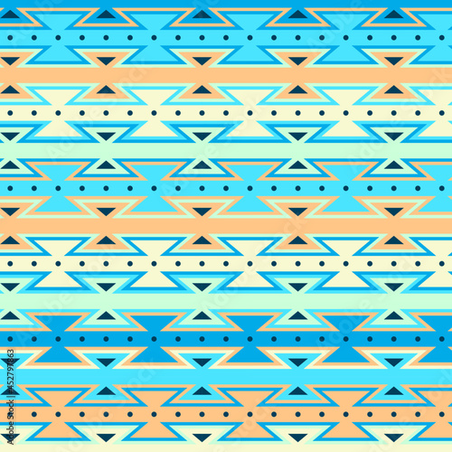 seamless geometric ethnic pattern colombian wayuu