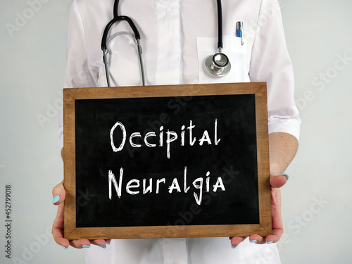 фотографія Occipital Neuralgia sign on the piece of paper.