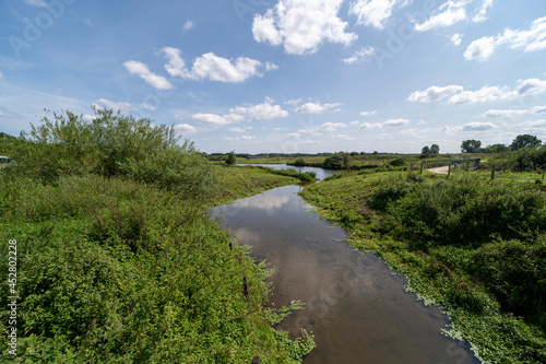 Landscape of the Niers river near Gennep photo