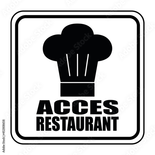 Logo accès restaurant.