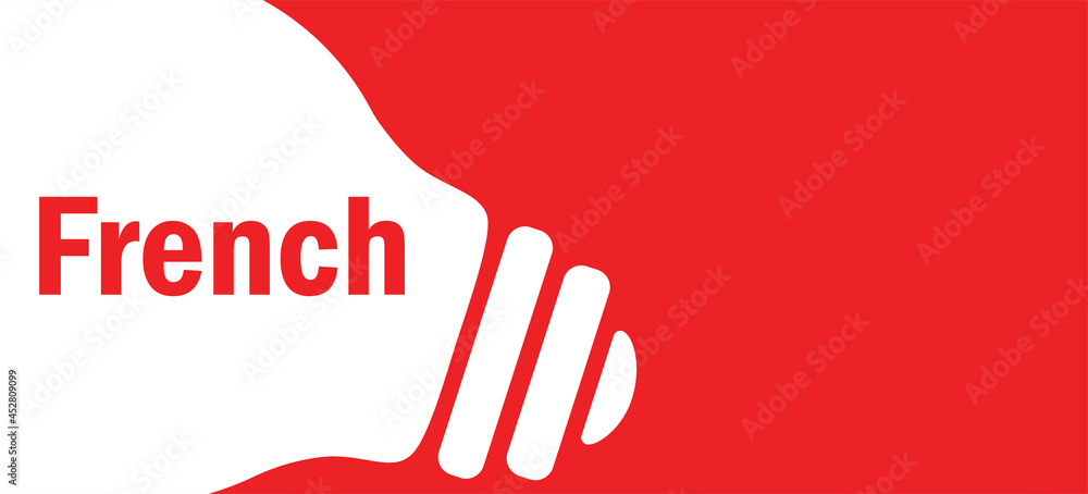 Fototapeta premium French in lamp background illustration