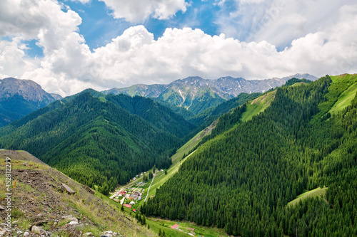 The mountains landscape in Guozigou scenic spot  Xinjiang autonomous regions  China.