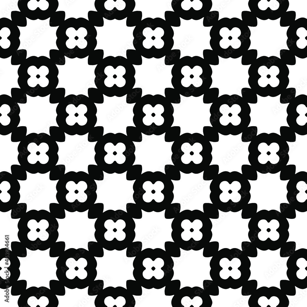 floral seamless pattern background.Geometric ornament for wallpapers and backgrounds. Black and white pattern. floral seamless pattern background.Geometric ornament for wallpapers and backgrounds. Black and white pattern.