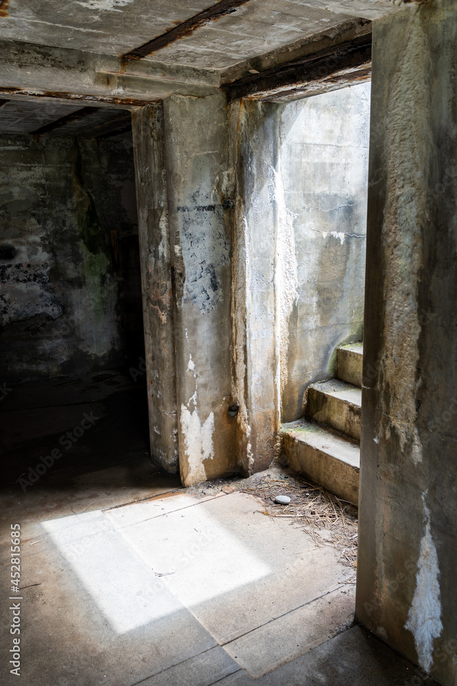 Sunlight shinning into abandoned building Sunlight shinning into abandoned building